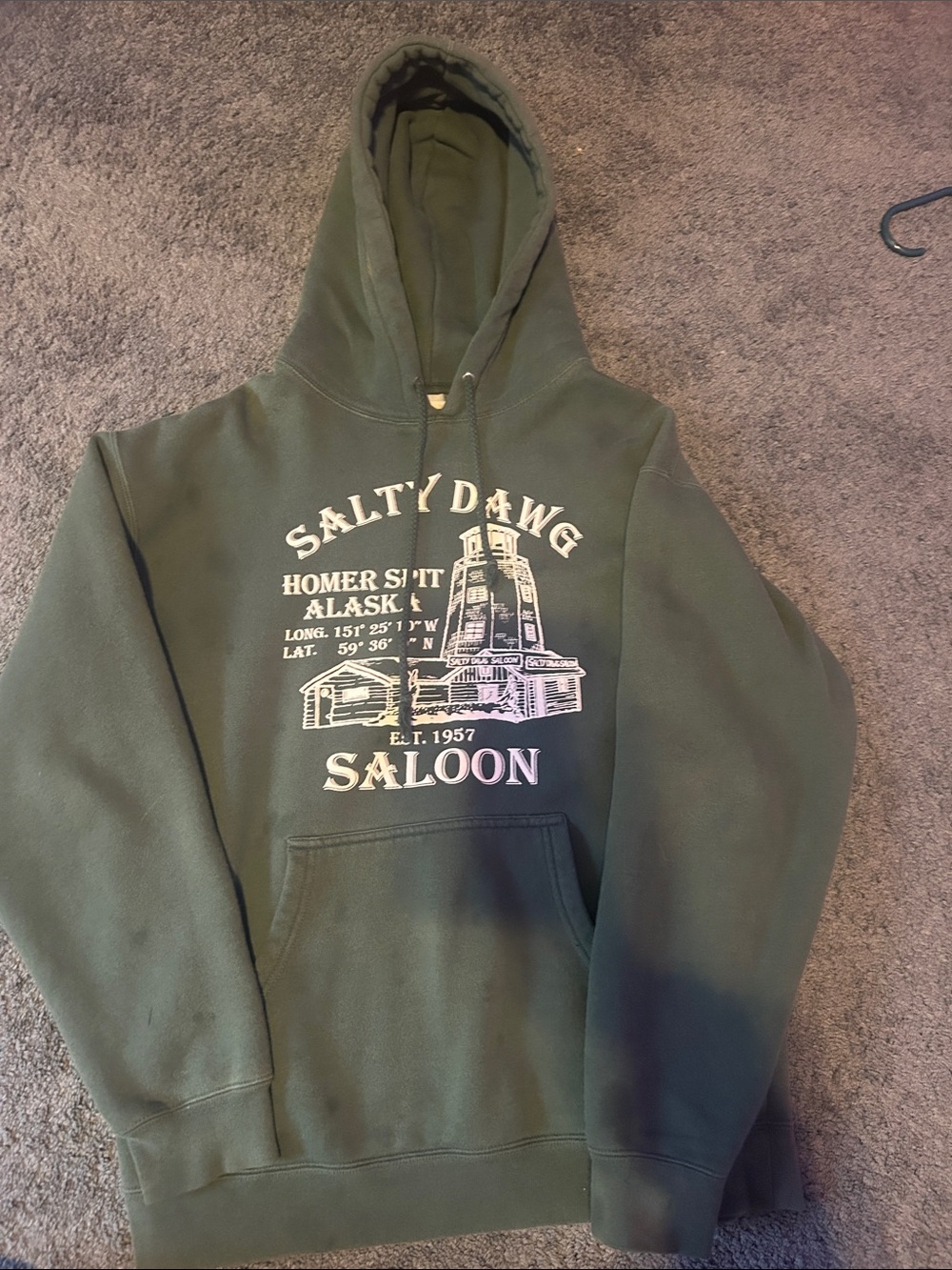 Green salty dawg hoodie